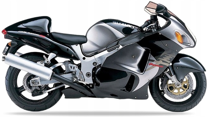Nálepky Juula Na Suzuki Gsx 1300 R Hayabusa 2001 FH5 Čierny 33J Strieborný