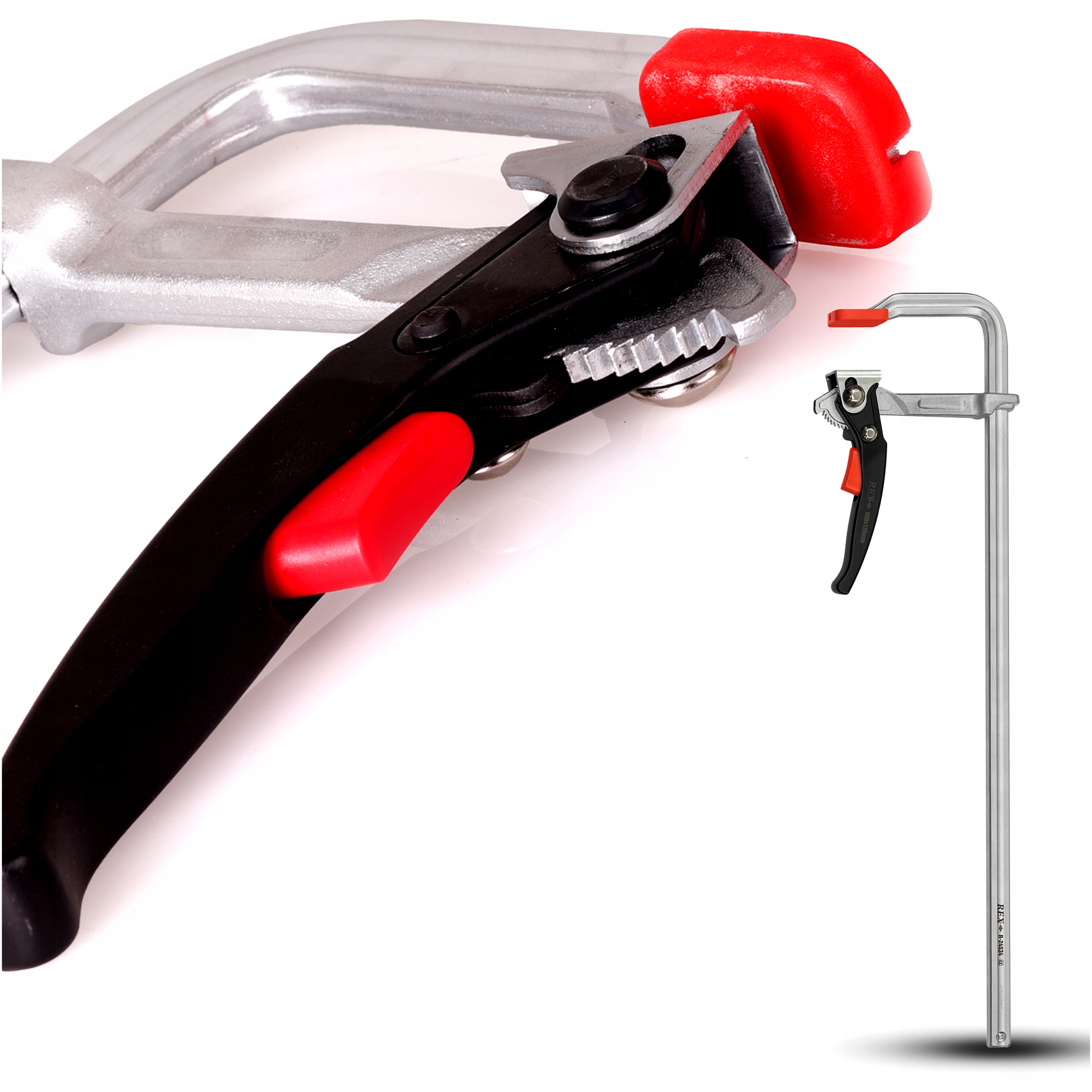 Truhlářská Zámečnická Svěrka 600x120mm Svařovací Kovaná Automatická Západka