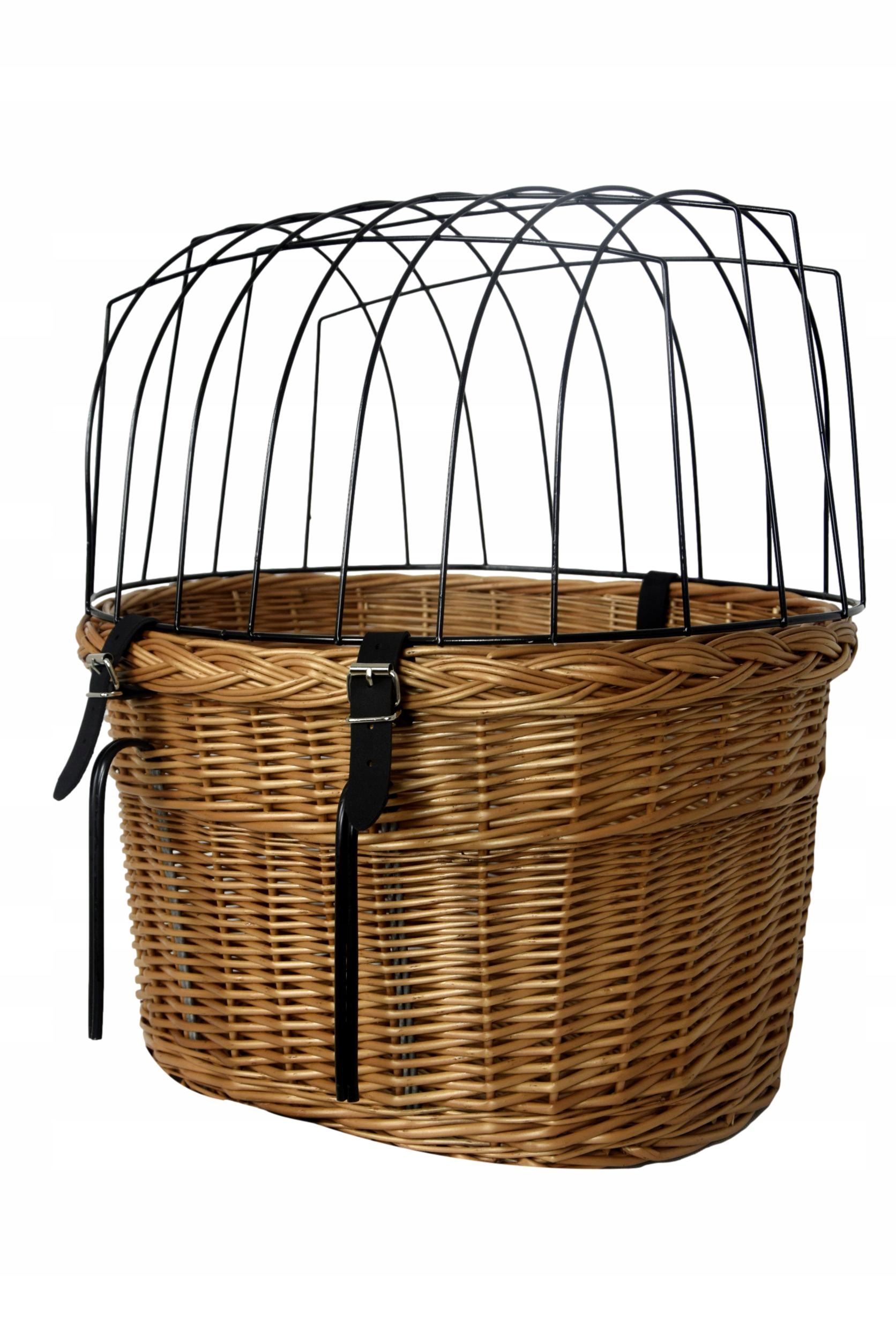 Duży koszyk na rower Kosz Wiklinowy transporter