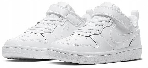 Buty Nike Court Borough Low 2 Psv BQ5451 100 Dziecięce Na Rzep R-28,5
