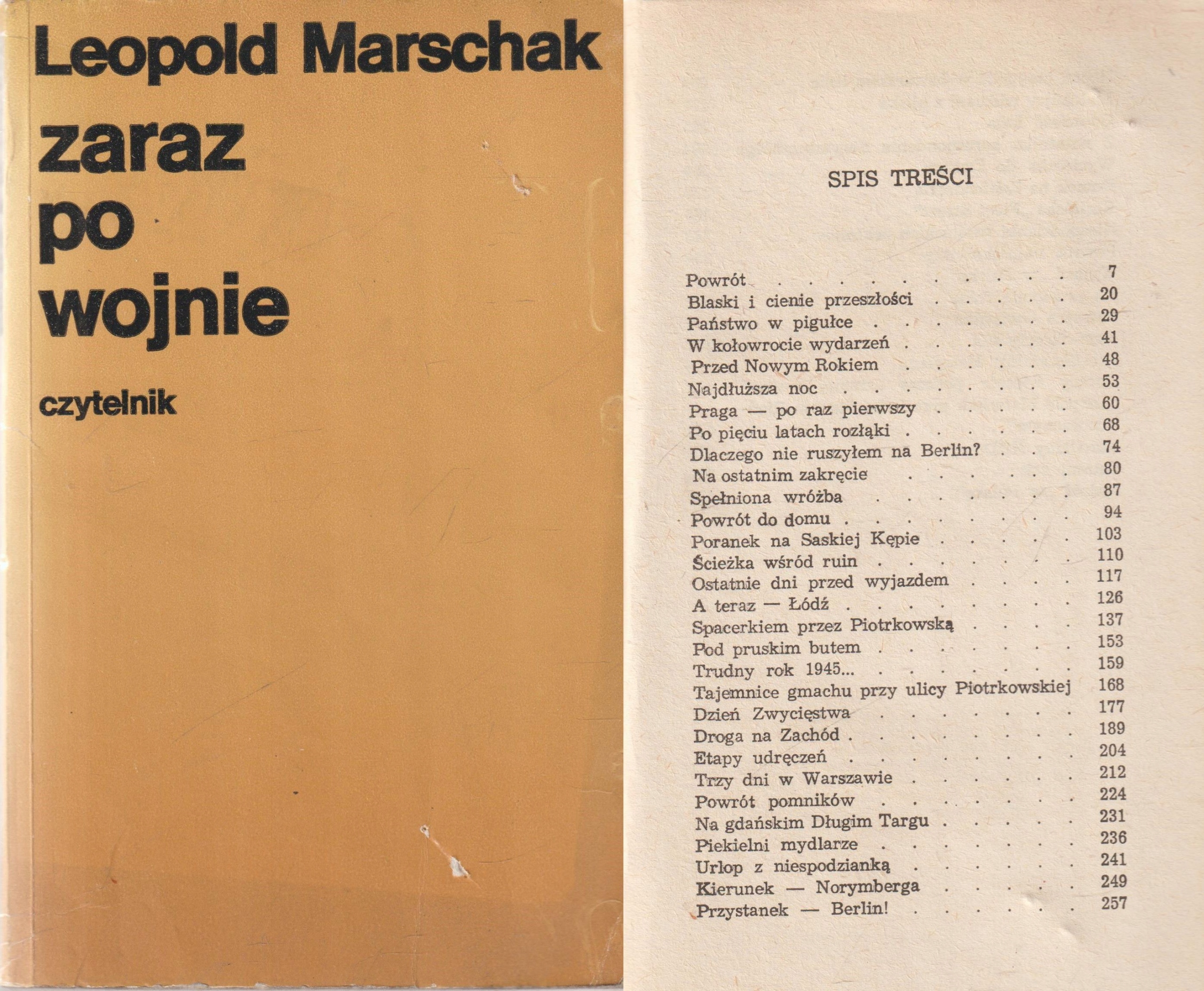 ZARAZ PO WOJNIE Leopold Marschak