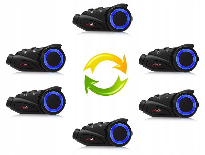 3 X MaxTo M3 Interkom Rejestrator z Optyka Sony Connection Type Bluetooth