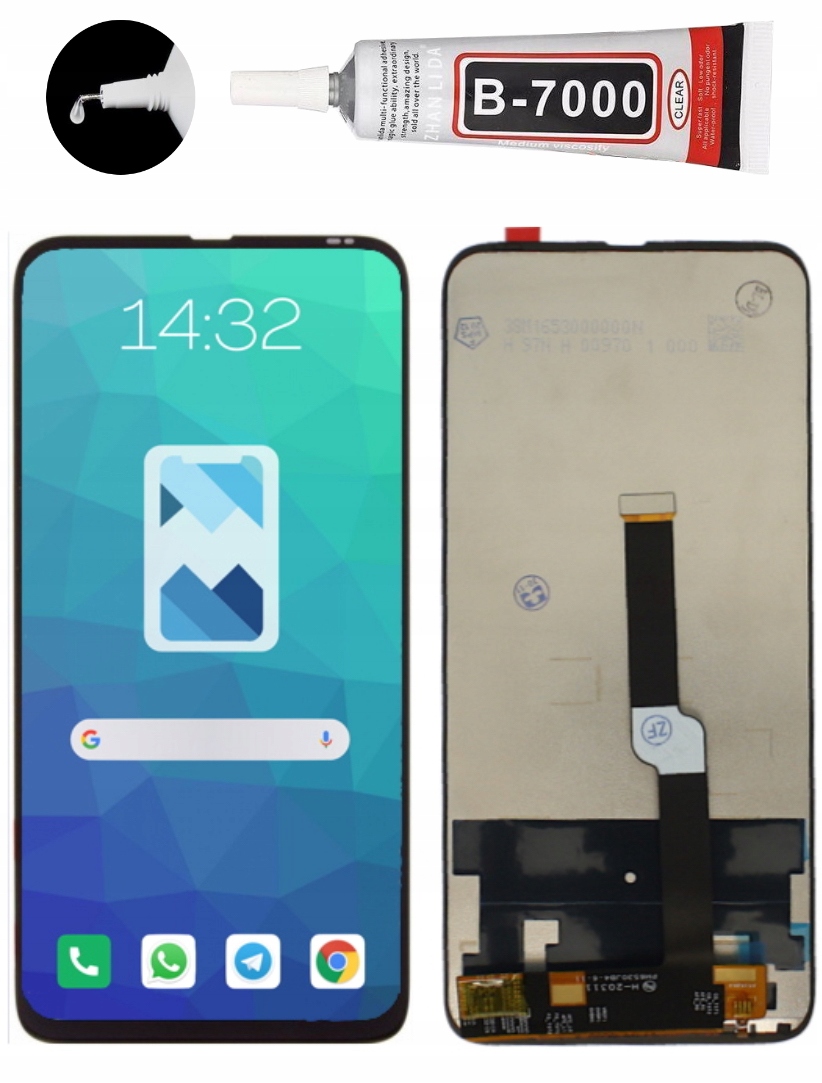 

Ekran Wyświetlacz Klej Motorola One Fusion Plus