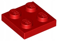

Lego 3022 Płytka 2x2 czerwona Nowa (1g)