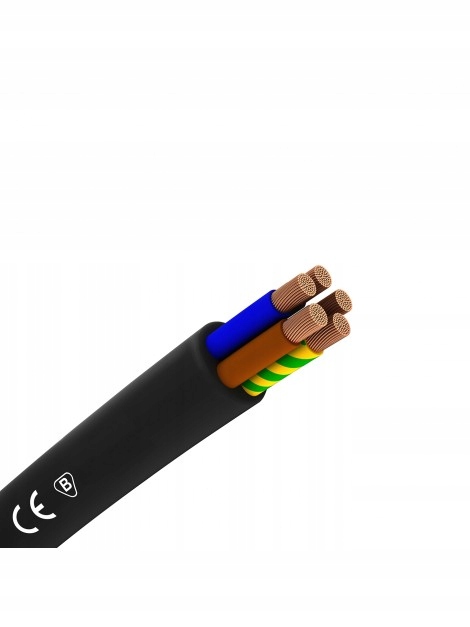 

Przewód kabel giętki H05VV-F Owy 5x4 czarny Pv 1m