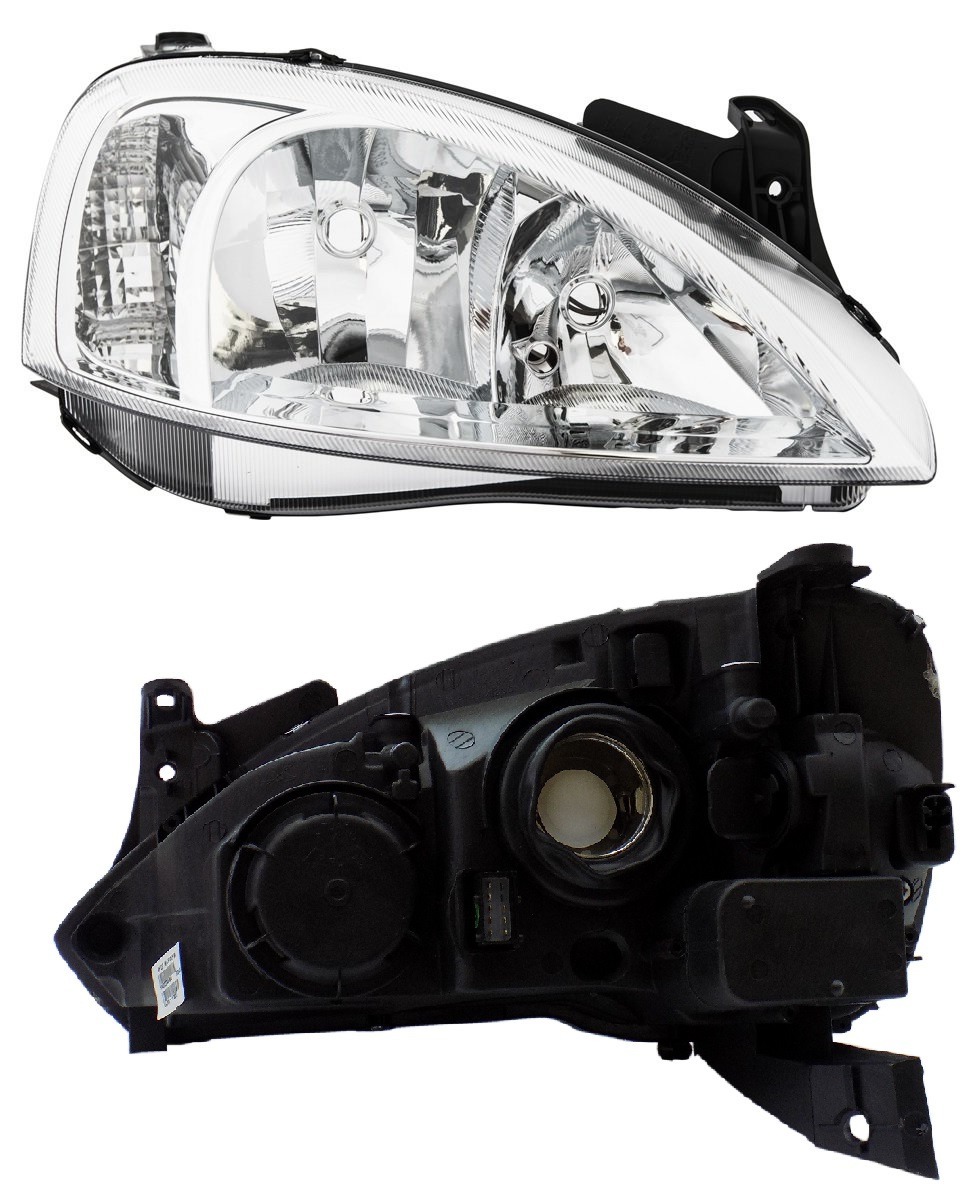Opel Corsa Combo C 2003- Halogen Světlomet Světlo Přední Pravá 093173252