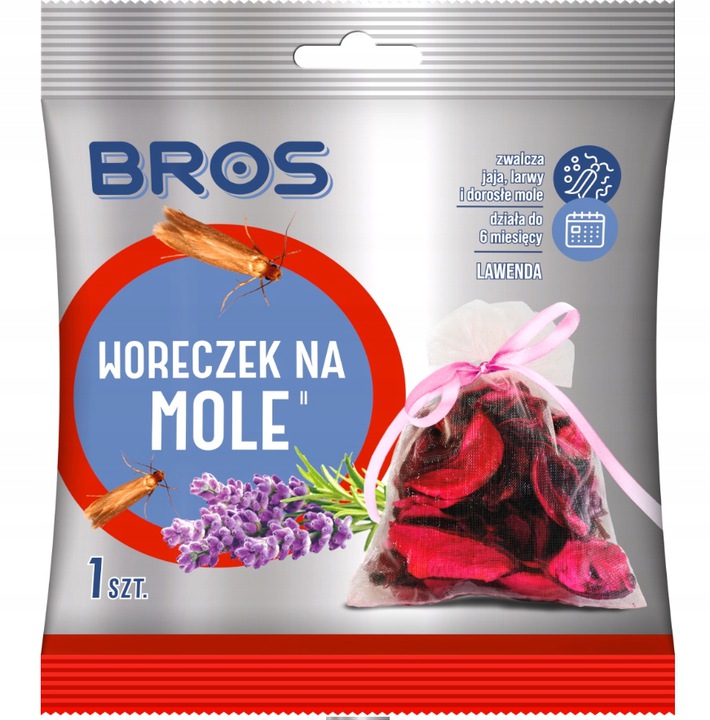 

Bros Woreczek na Mole Odzieżowe Lawendowy