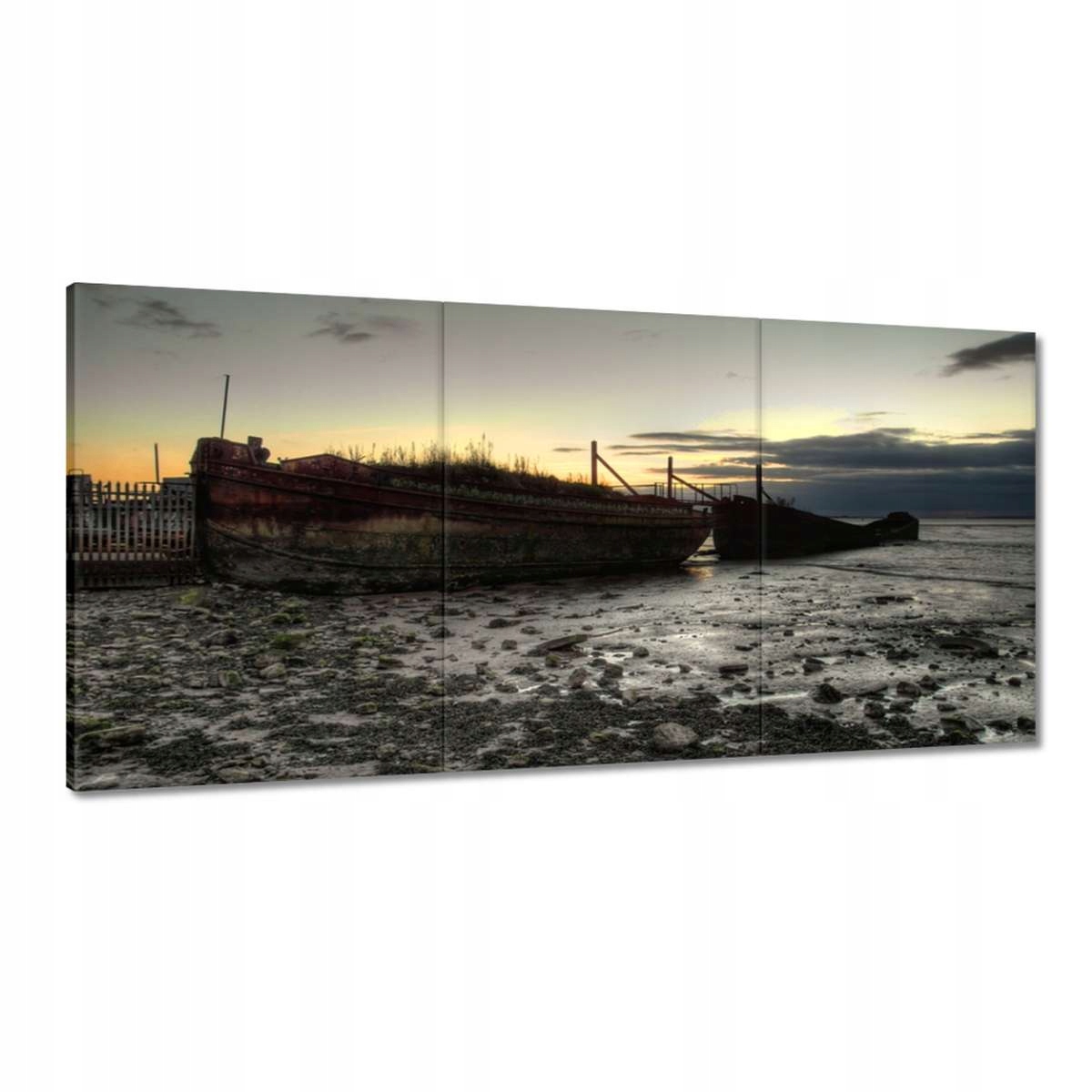 Obrazy 180x90 Rybárske lode