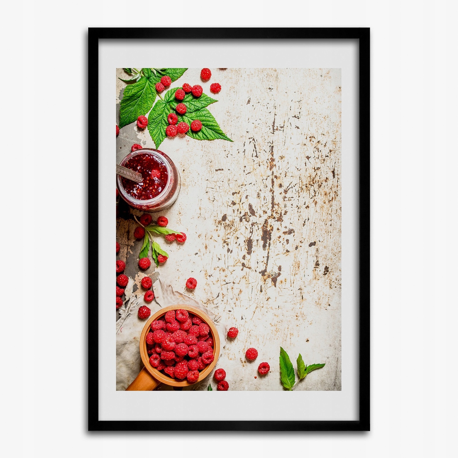 Nástěnný fotoobraz grafika Malinový džem 50x70
