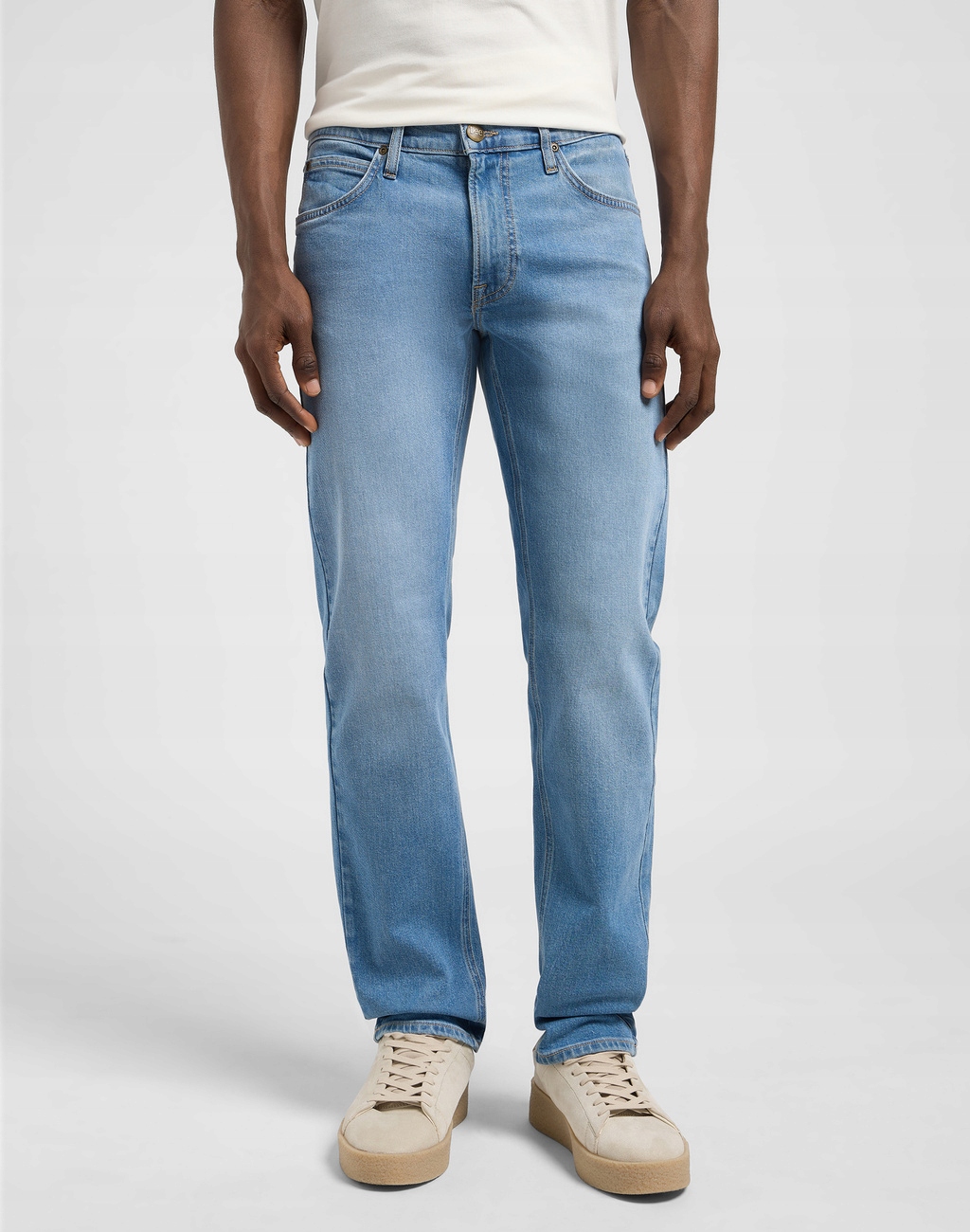 Pánské kalhoty Lee Daren Zip Fly Straight Jeans Modré Hue W33 L32