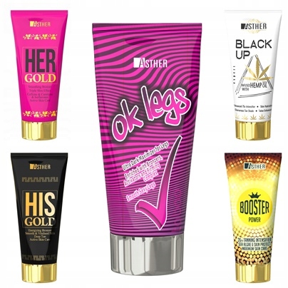 Kosmetyki do opalania w solarium. Asther. Tuby