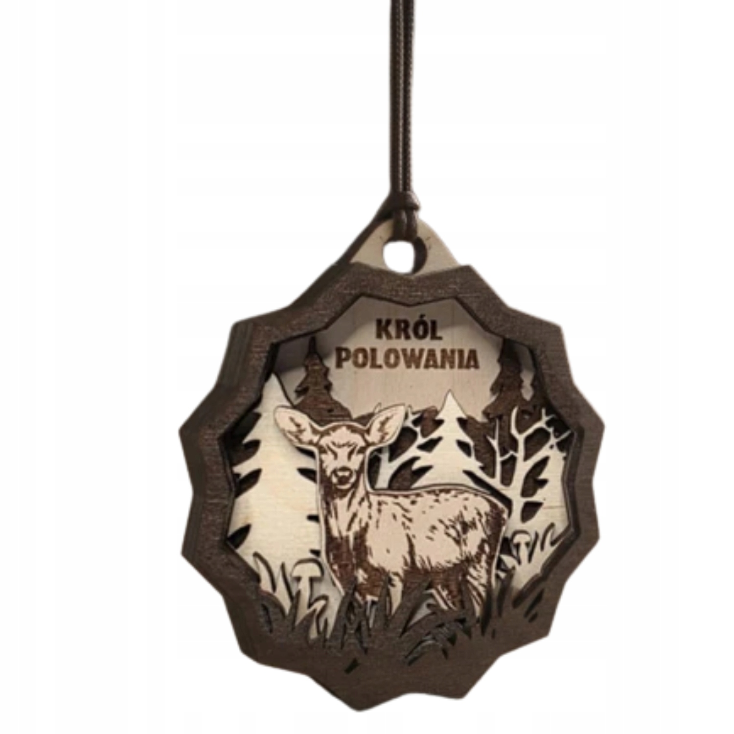 Dřevěná medaile Bór Hunter Král lovu XI