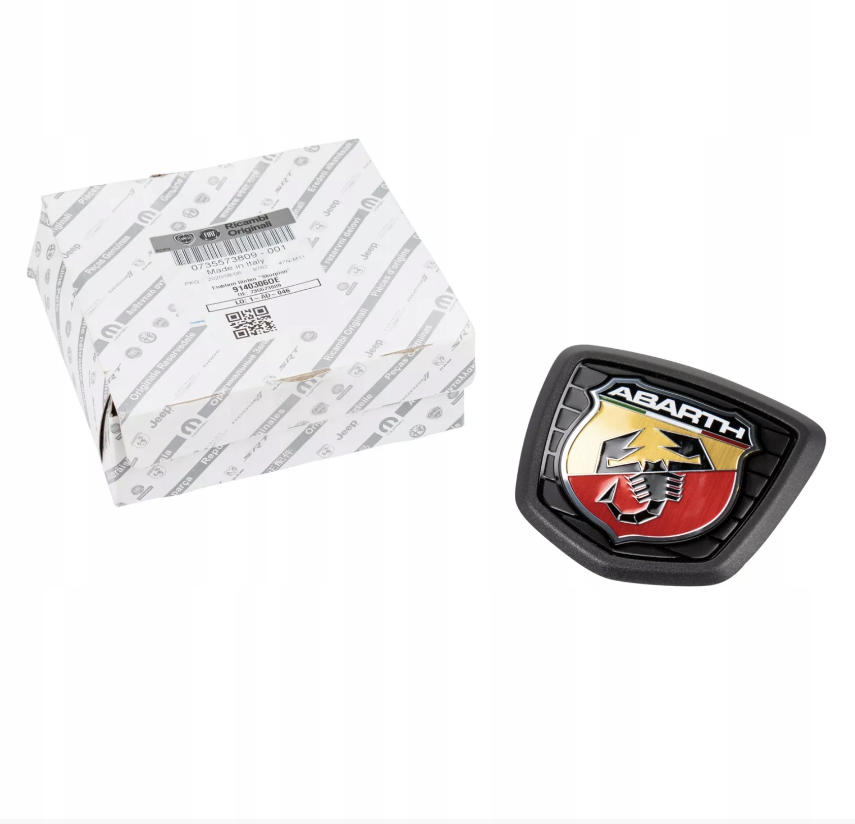 Emblém znak zadná Abarth 595 tmavá 735762661