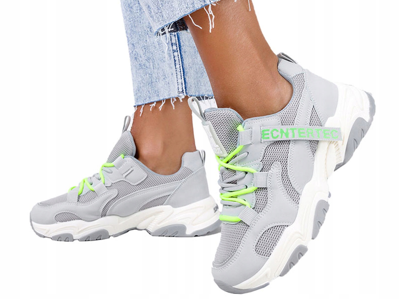 

Modne Buty Sportowe Damskie Lekkie Sneakersy r 36