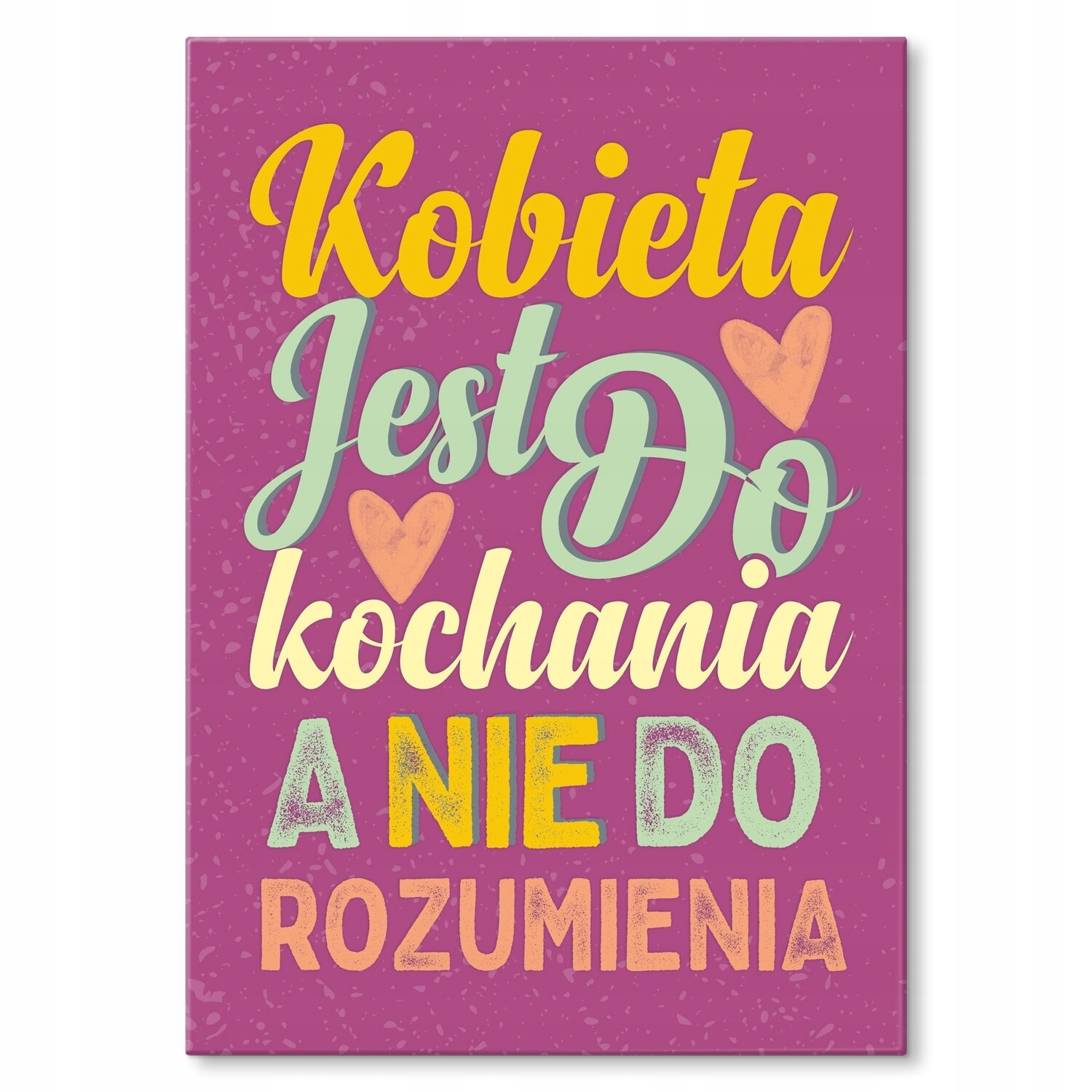 Kovový plakát žena je k milování Dárek 42 x 59 cm