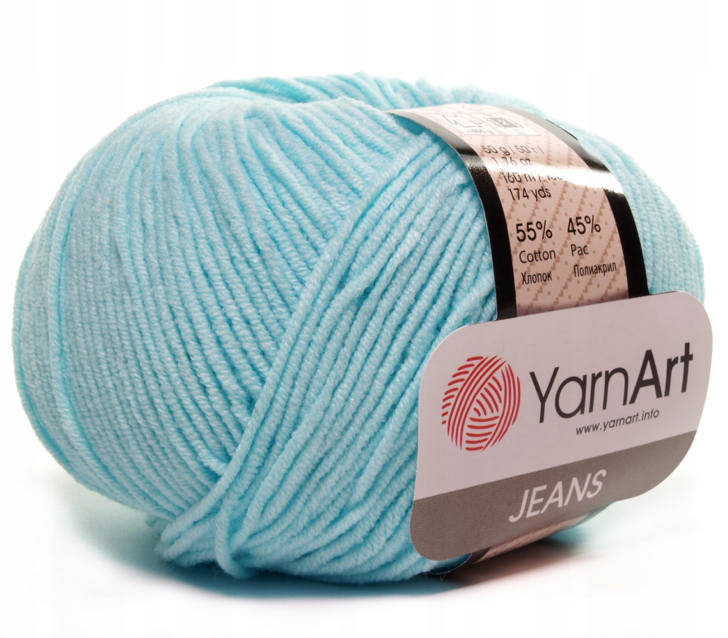 WŁÓCZKA YARN ART JEANS NR 76 TURKUS 10791382096 Allegro.pl