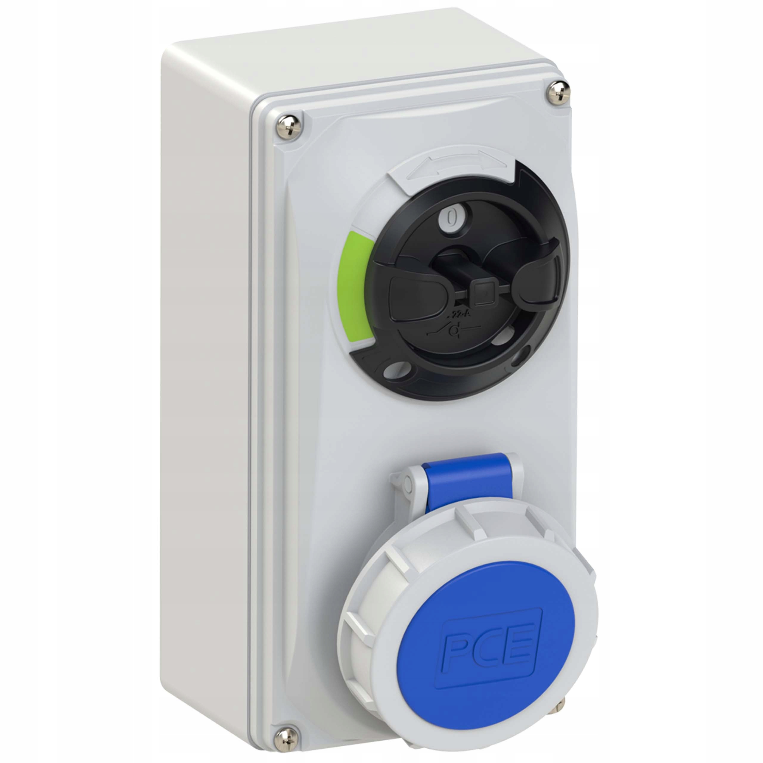 61132-6 Pevná zásuvka s vypínačom Malá 16A 3P