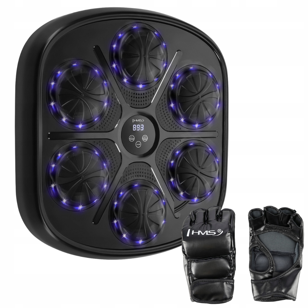 Elektronická Bluetooth boxerská štítová deska na zeď s reproduktorem rukavice