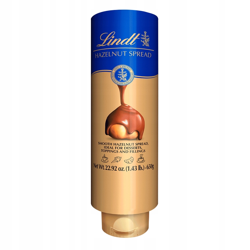 Lindt 650g Smooth Hazelnut Spread krem kakaowy orzechowy płynny do ciast i