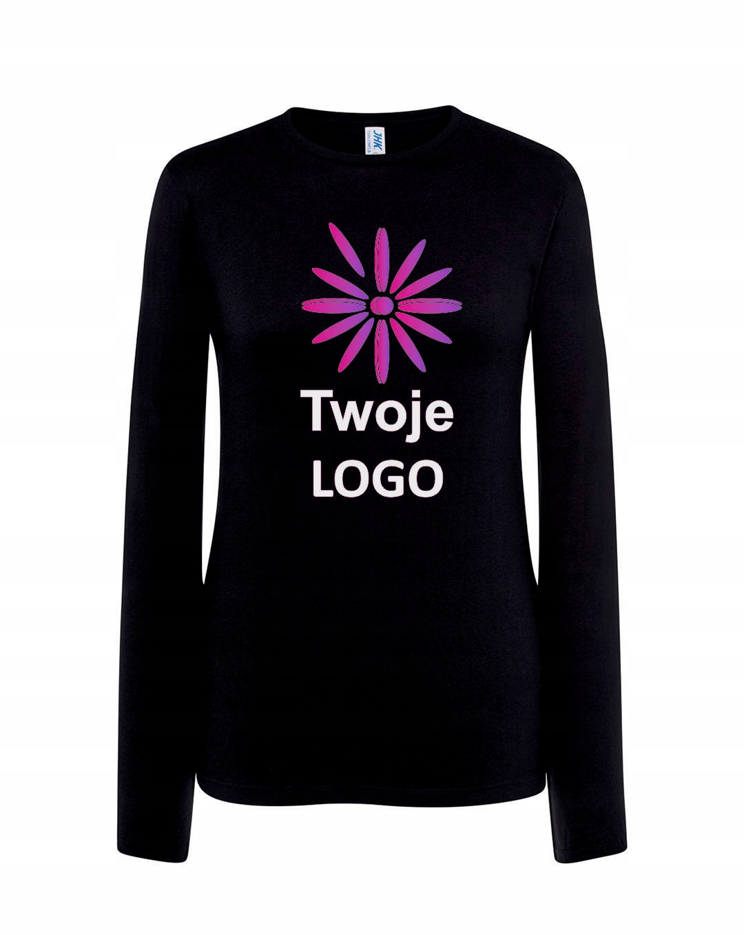 Koszulka damska Długi Rękaw Twój NADRUK A4 long