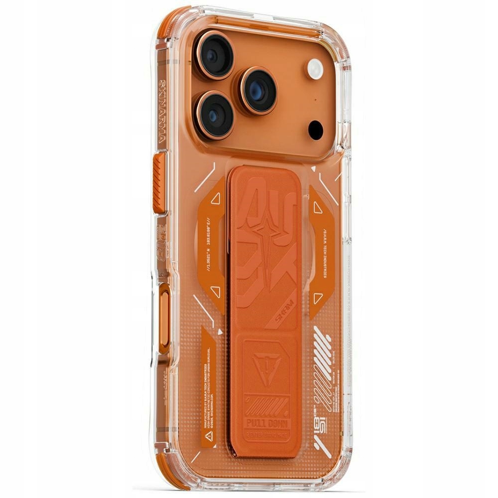 Pouzdro Skinarma Helio pro iPhone 17 Pro s magnetickým nabíjením a stojánkem