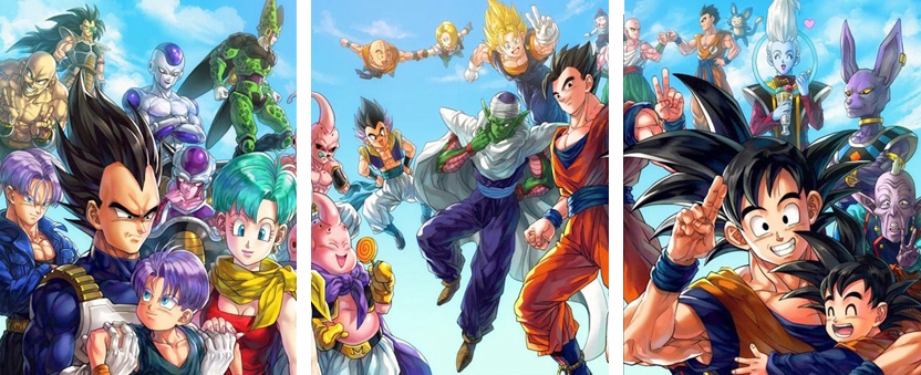 

3x Obraz Na Ścianę Historia Dragon Ball 30x40