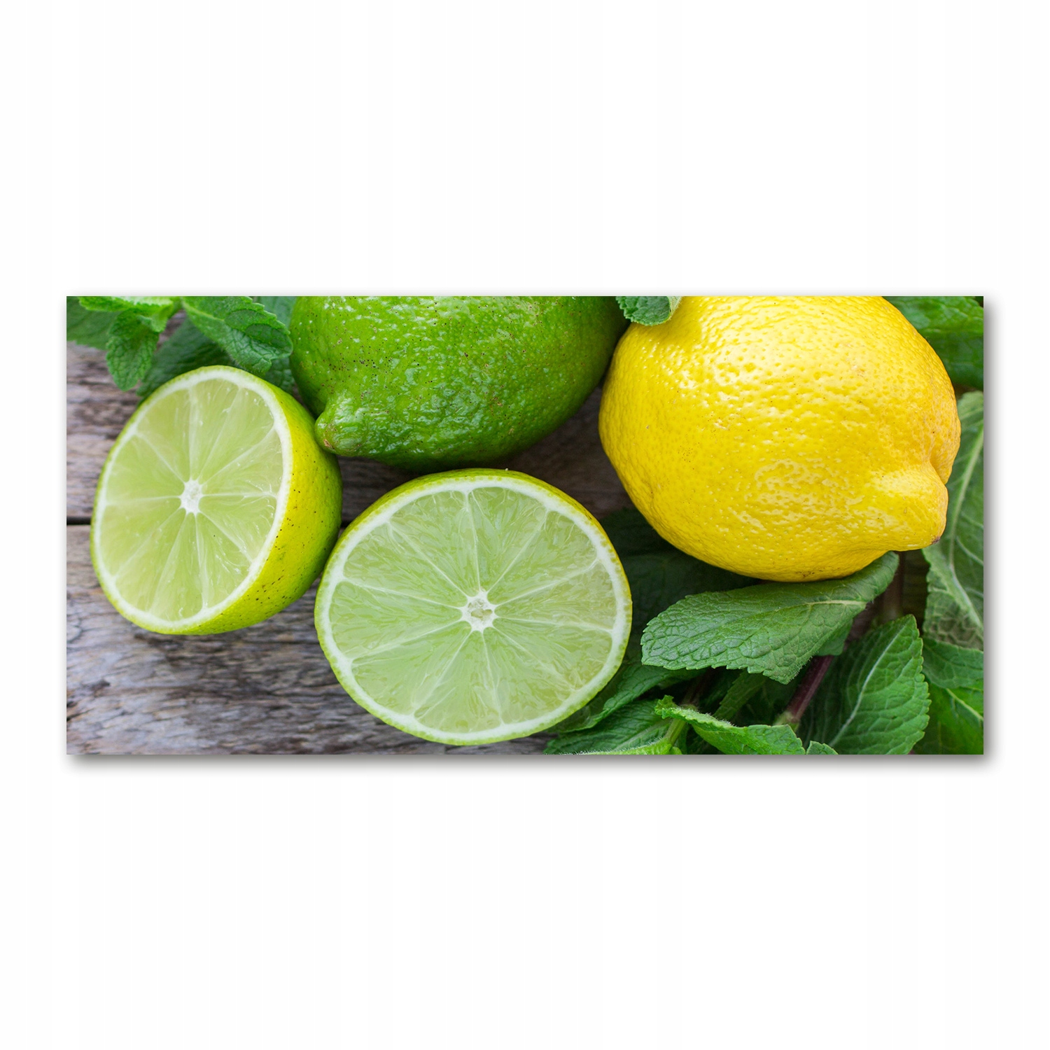 

Foto obraz szklany Limonka i cytryna 140x70