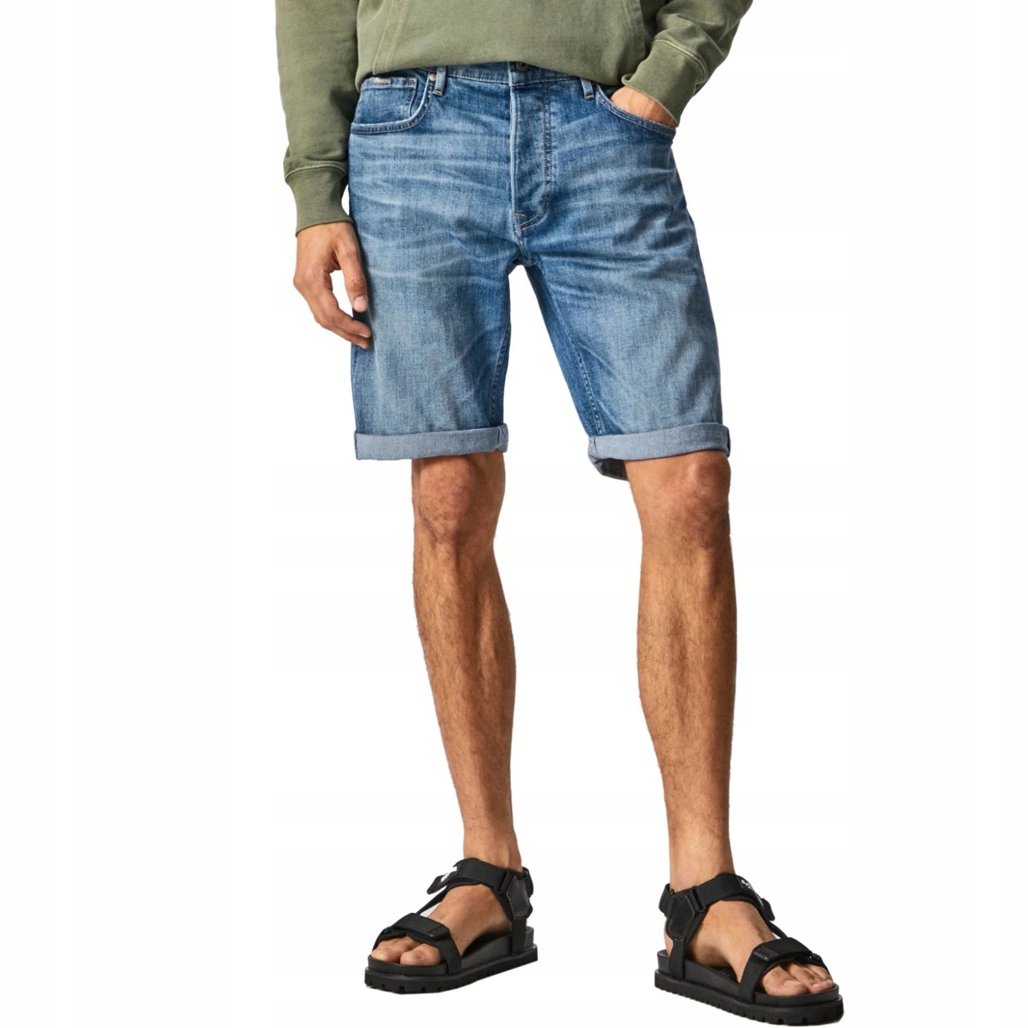 Kraťasy Pepe Jeans Callen pánské džínové kraťasy krátké látkové W32