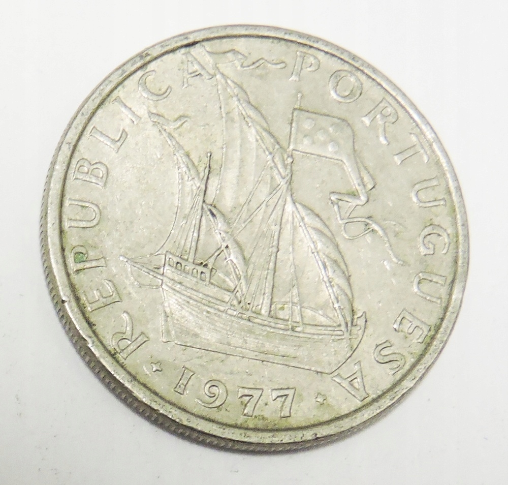 PORTUGALIA 5 eskudo 1977