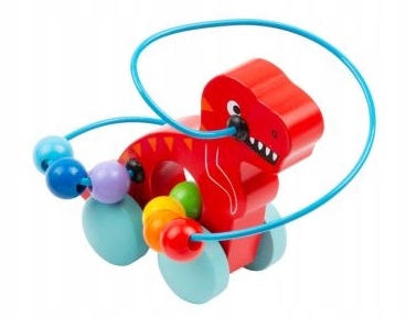 

Dinozaur do rączki z pętlą motoryczną dla dzieci