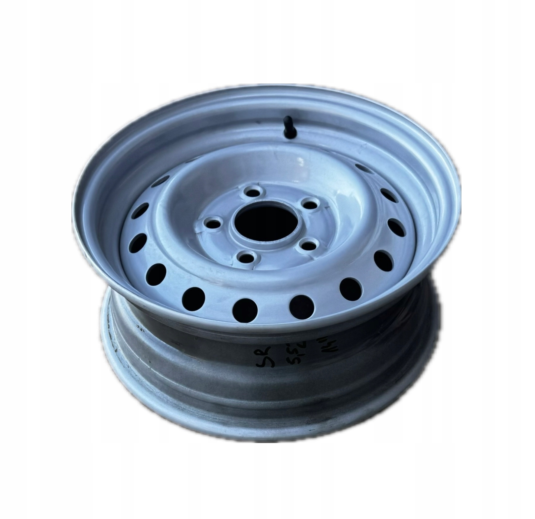 Stříbrný ocelový ráfek 14" Srw 5,5J 5x112 Přívěsy Nová ET30 66,5mm Lavety