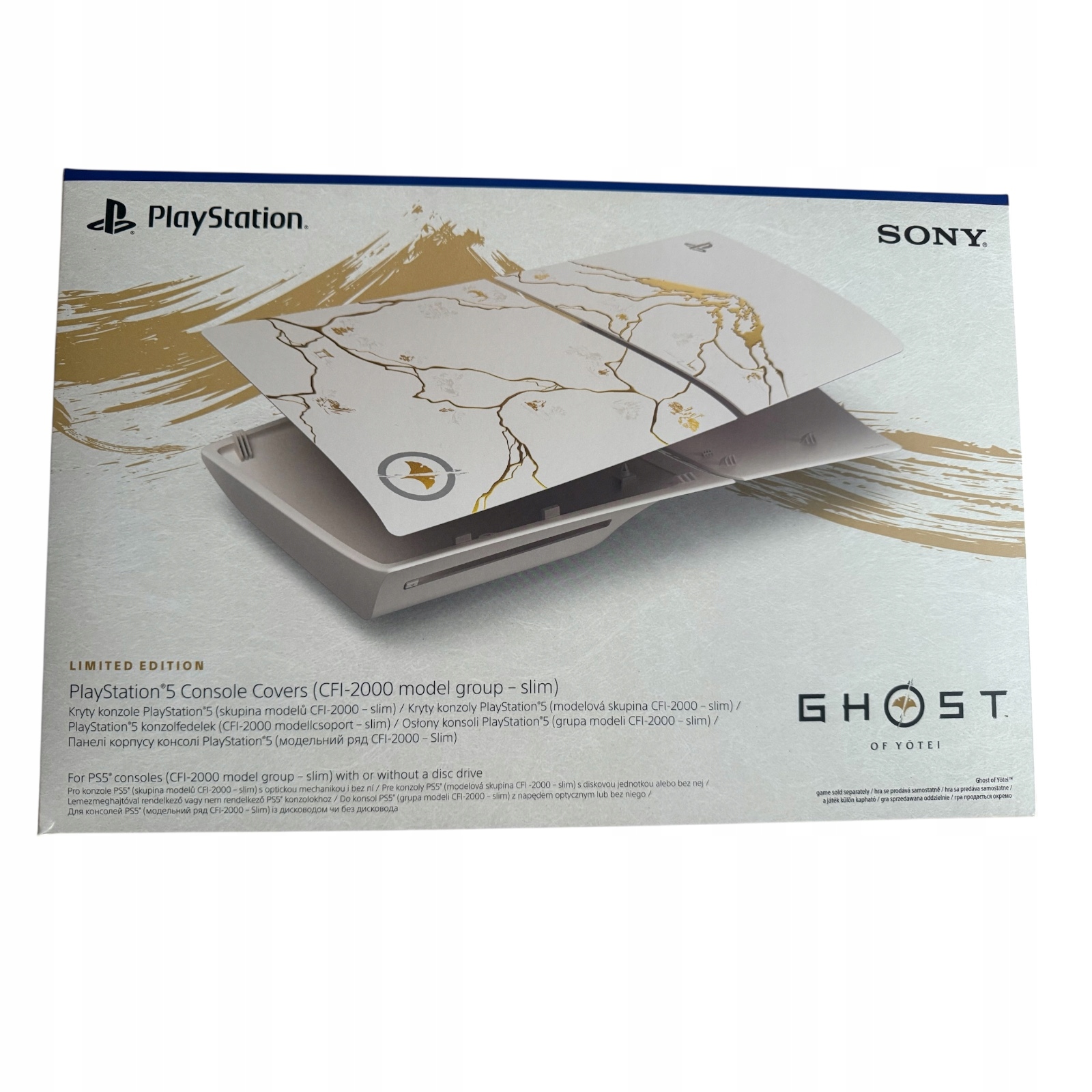 Osłona konsoli PS5 slim edycja limitowana Gold Ghost of Yotei