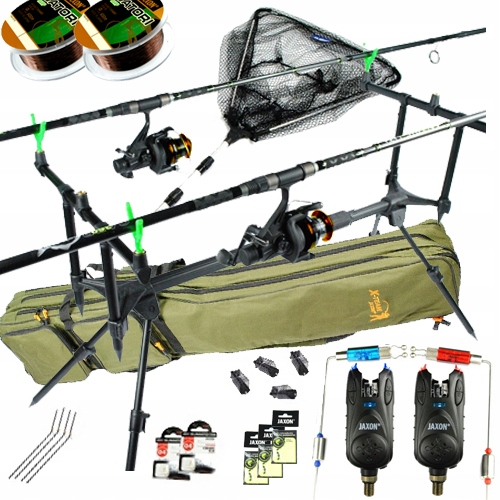 pro Zestaw karp Jaxon 2x wędka 2x kołowrotek Z42