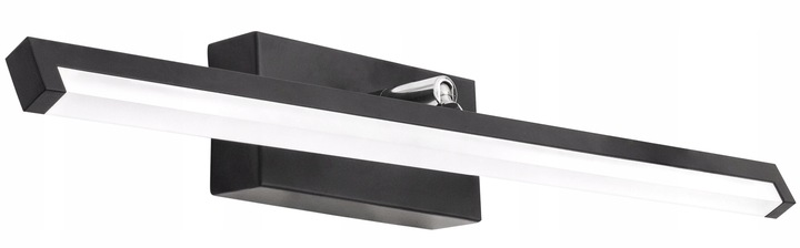 Kúpeľňová Nástenná Lampa Nad Zrkadlo Led Čierna 50 CM 12 W Do Kúpeľne