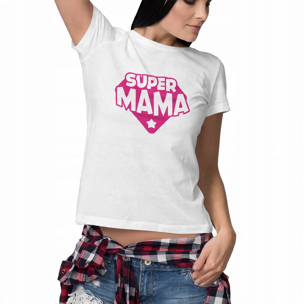 

Dla mamy Super Mama Różne koszulka t-shirt Xs-xxl