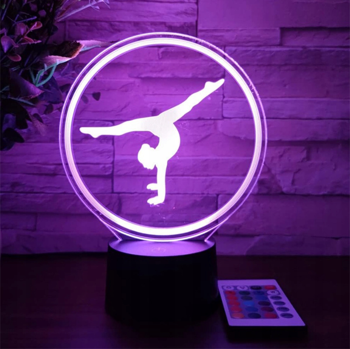 LAMPKA NOCNA LED RGB 3D DLA DZIECI LAMPA DO SYPIALNI BIURKO USB PILOT ZD98F Marka Aptel