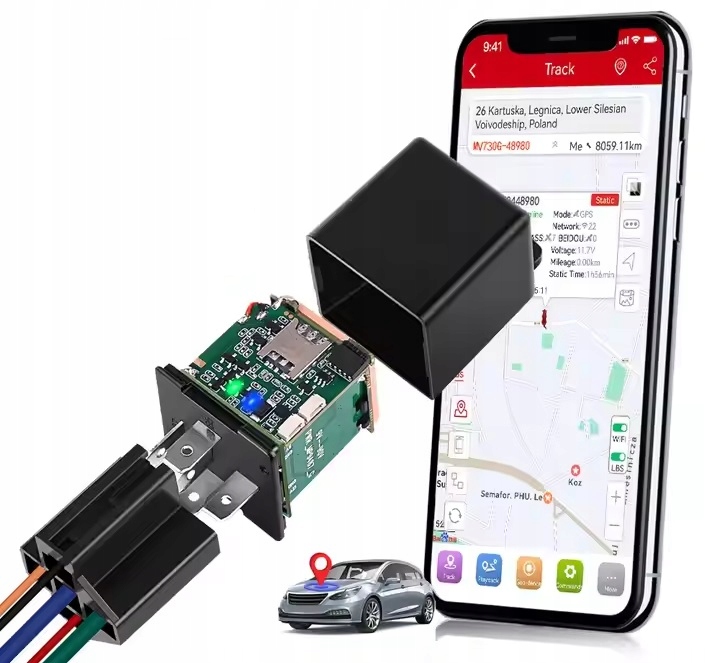 Lokalizator Gps bez abonamentu śledzenie pojazdu odcięcie paliwa