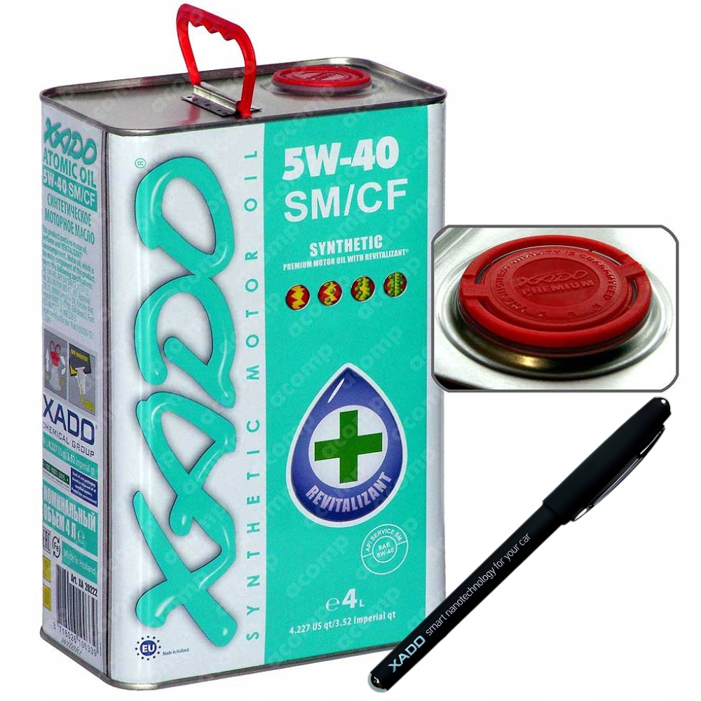 Xado Atomic Oil z REVitalizantem 5w40 SM/CF/C3 A3/B3/B4 4L