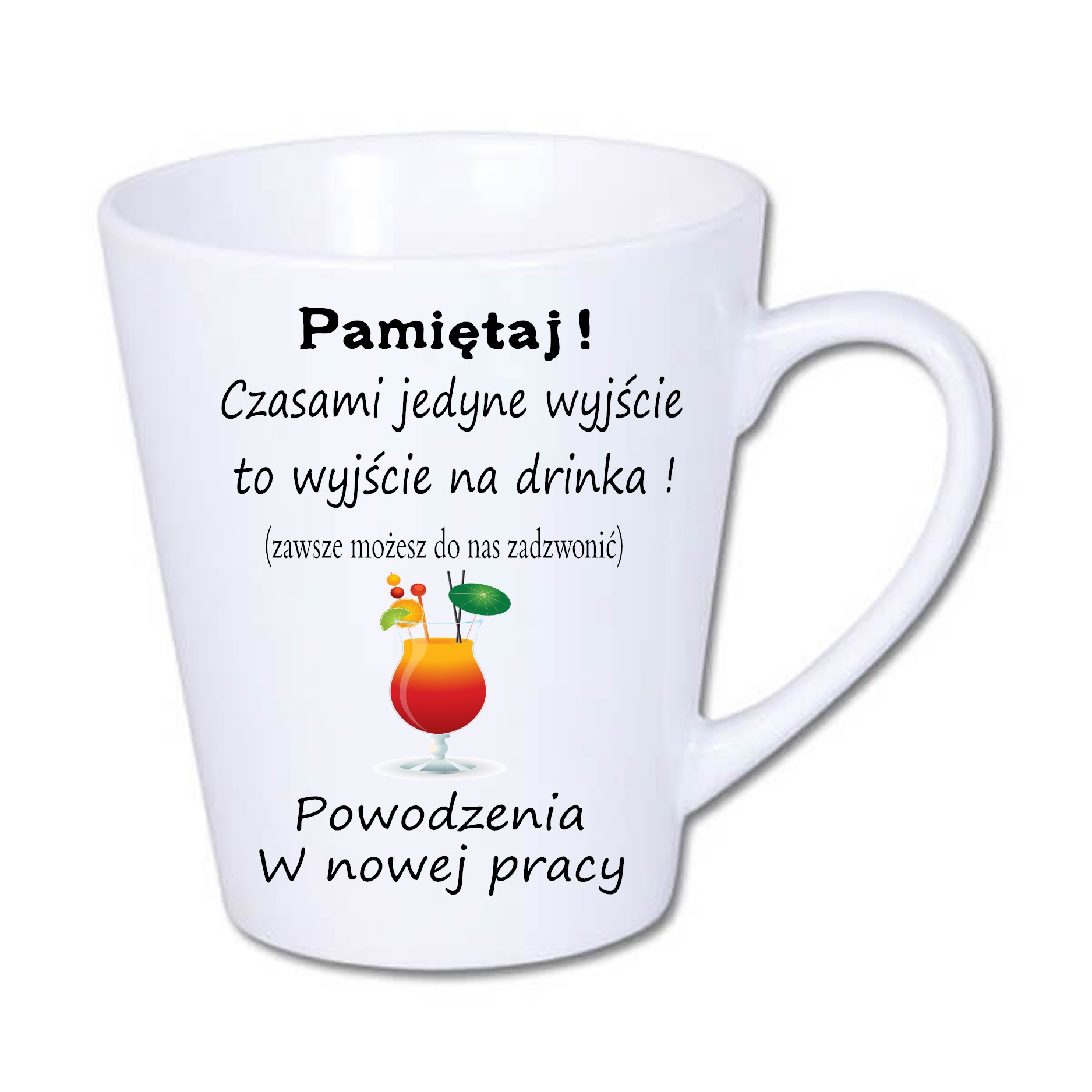 

Kubek late na pożegnanie koleżanki kolegi z pracy