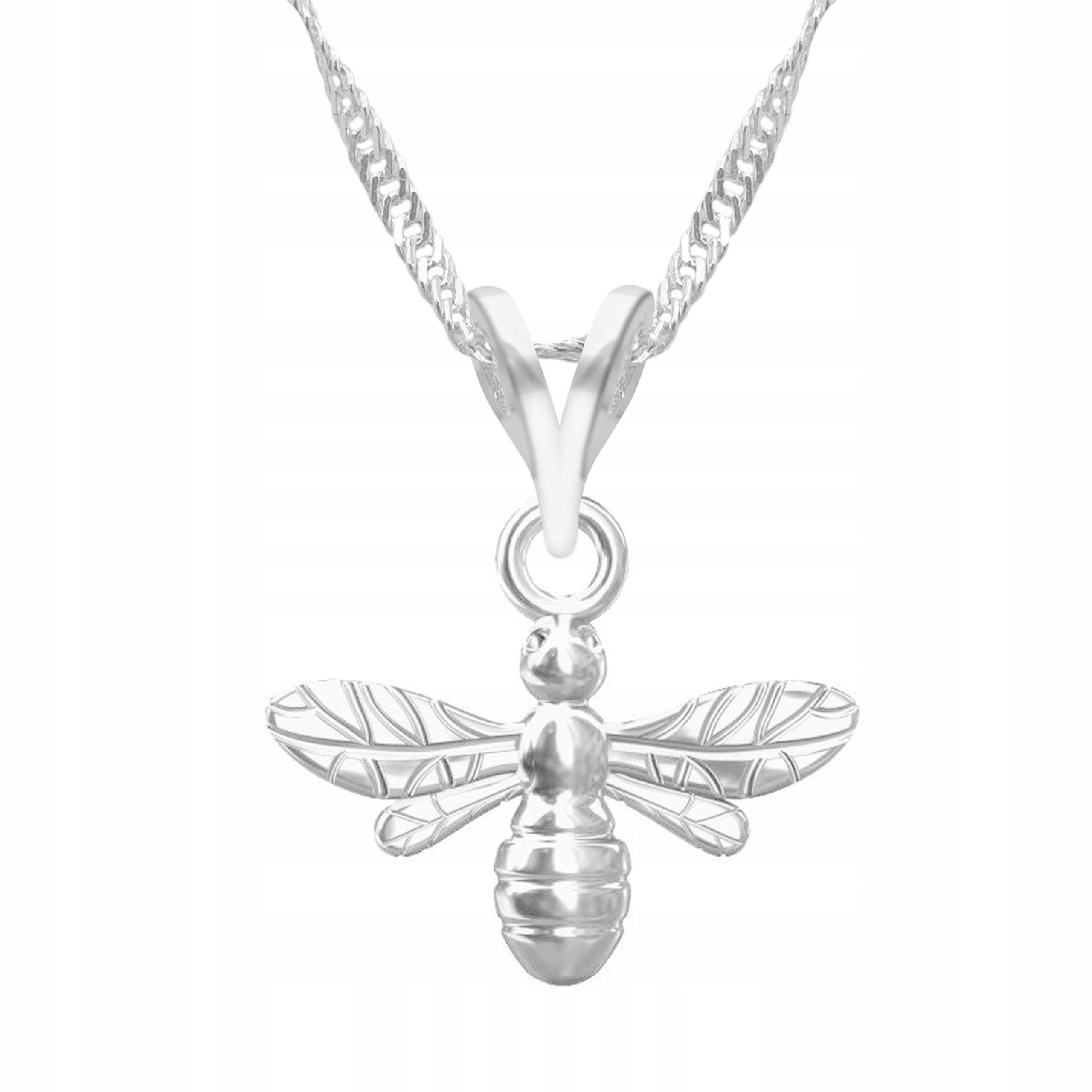 Stříbrný náhrdelník Včela Hmyz Bee s hmyzem Včelka Osa Stříbro 925