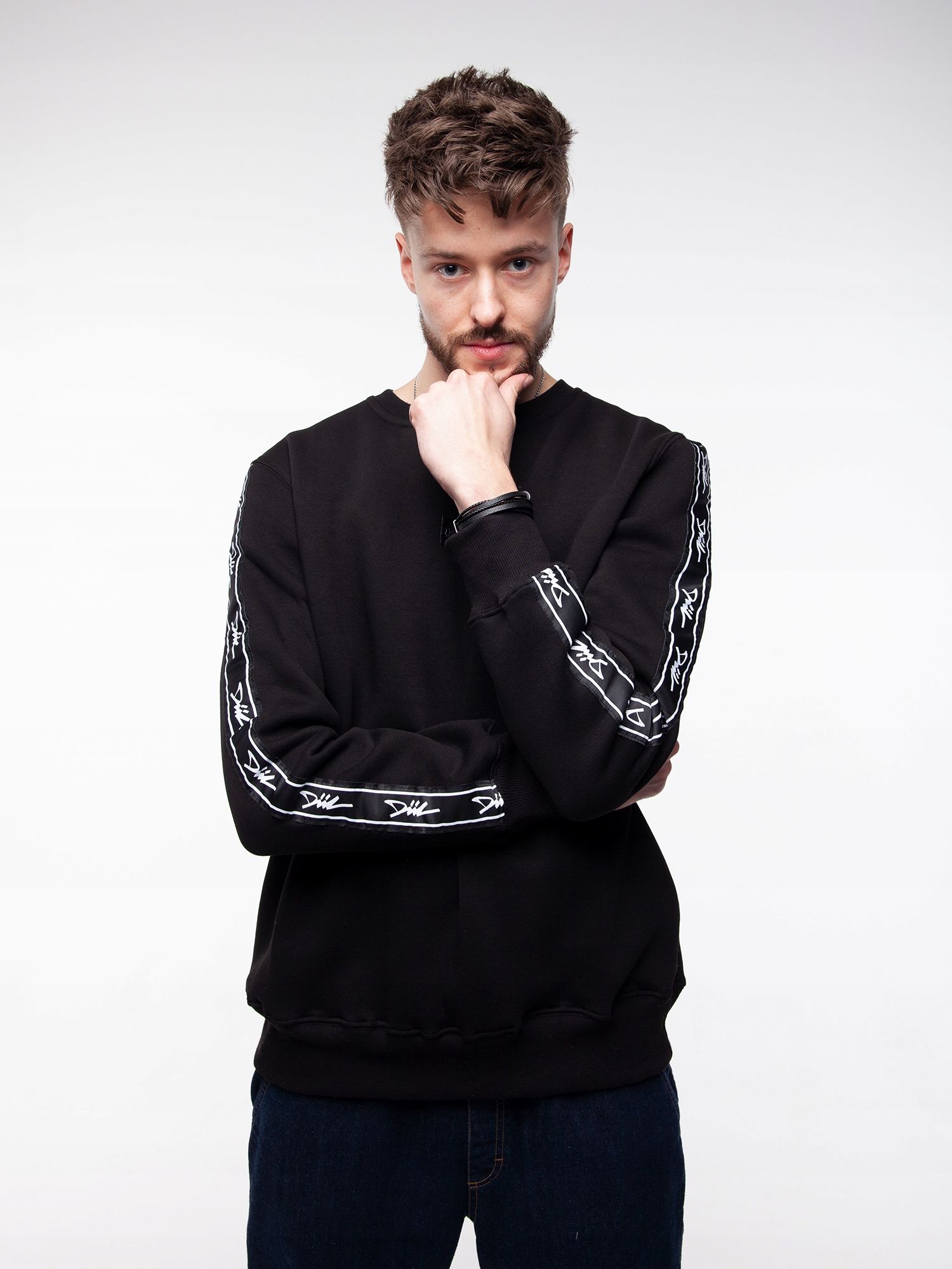 Mikina DIIL Gang Crewneck Tape Black vel. XL