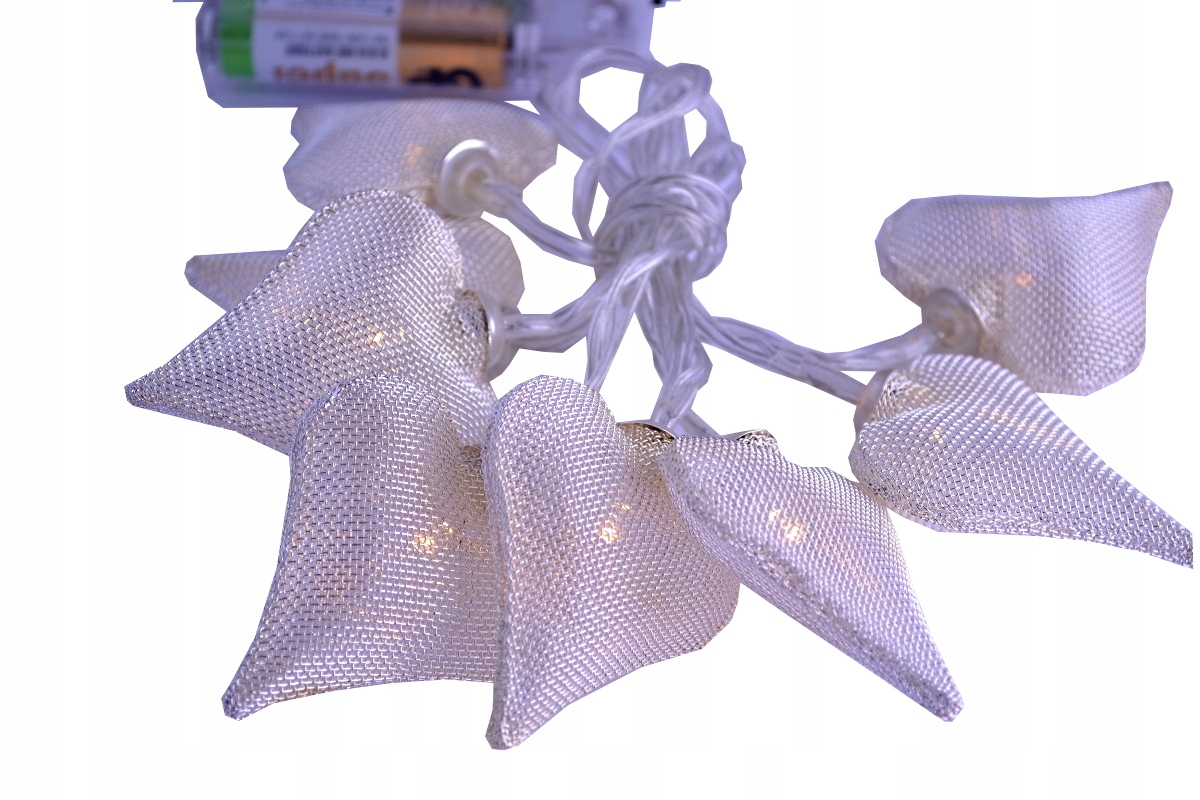 

lampki Choinkowe 8 Led Baterie serca dekoracja