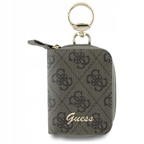 Guess Triangle Pu 4G Script Logo Key Pouch sáček na klíče karty kabely