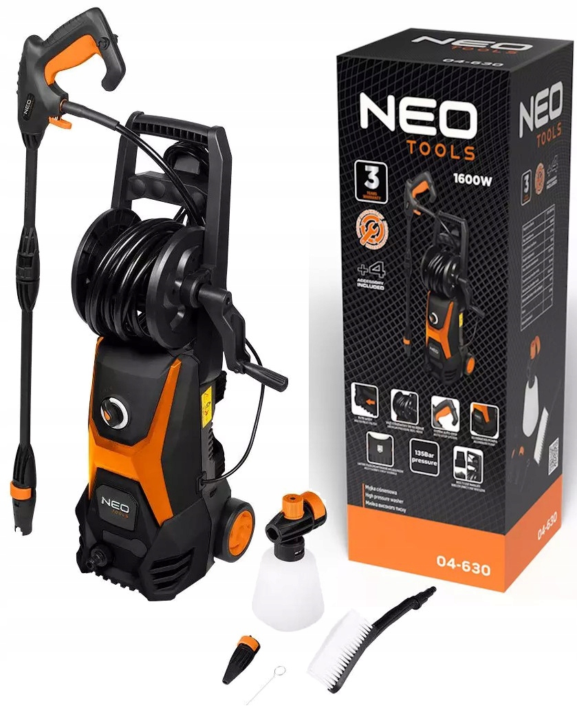 Myjka ciśnieniowa 135 bar 1600 W Neo Tools 04-630