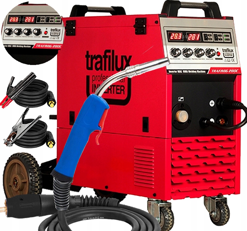Synergická Invertorová Svářečka Poloautomat Trafilux Trafimig 280C 400V 4x4