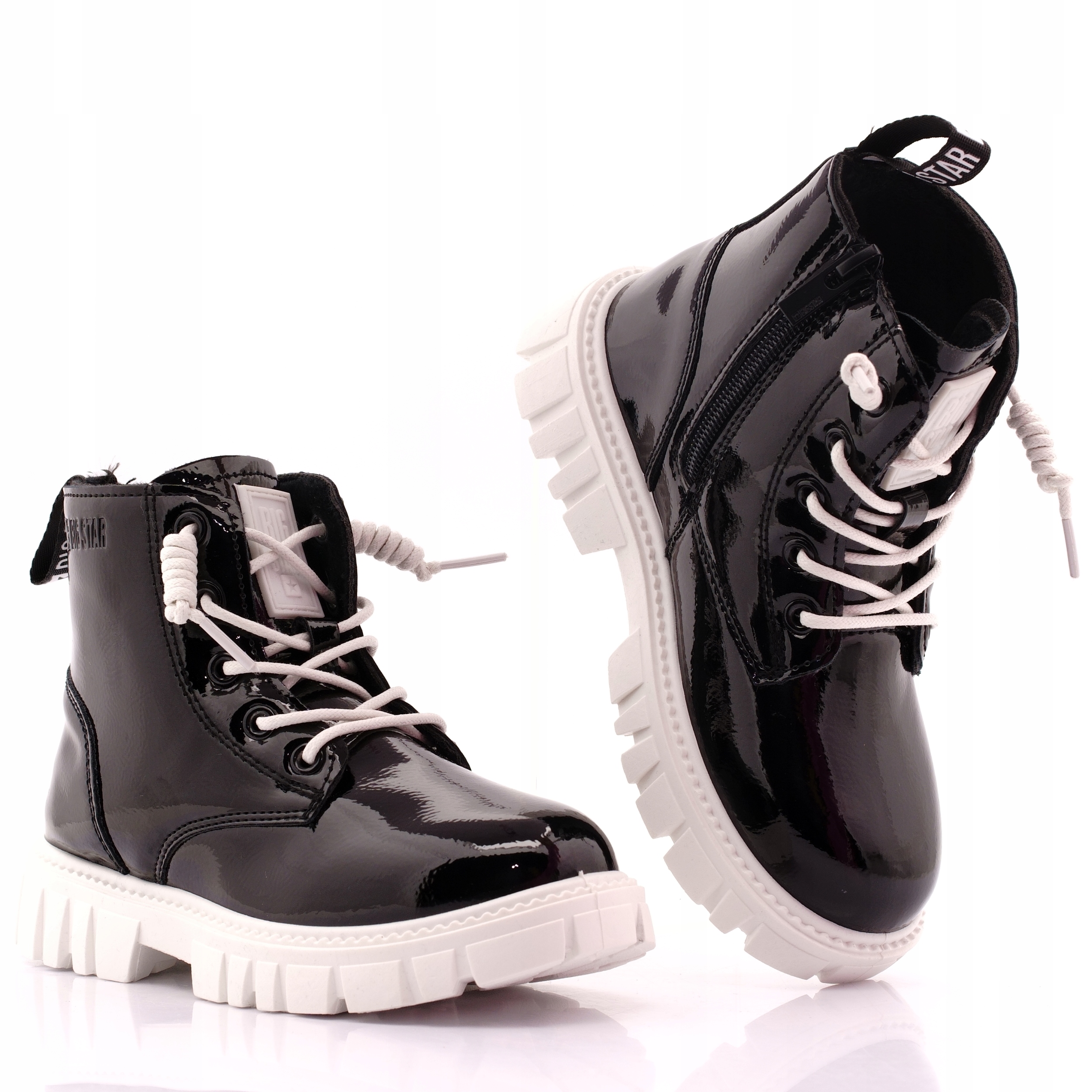 BIG STAR TRAPERY DZIEWCZĘCE TRZEWIKI BOTKI DZIECIĘCE CZARNE MM374147 33 Marka Big Star