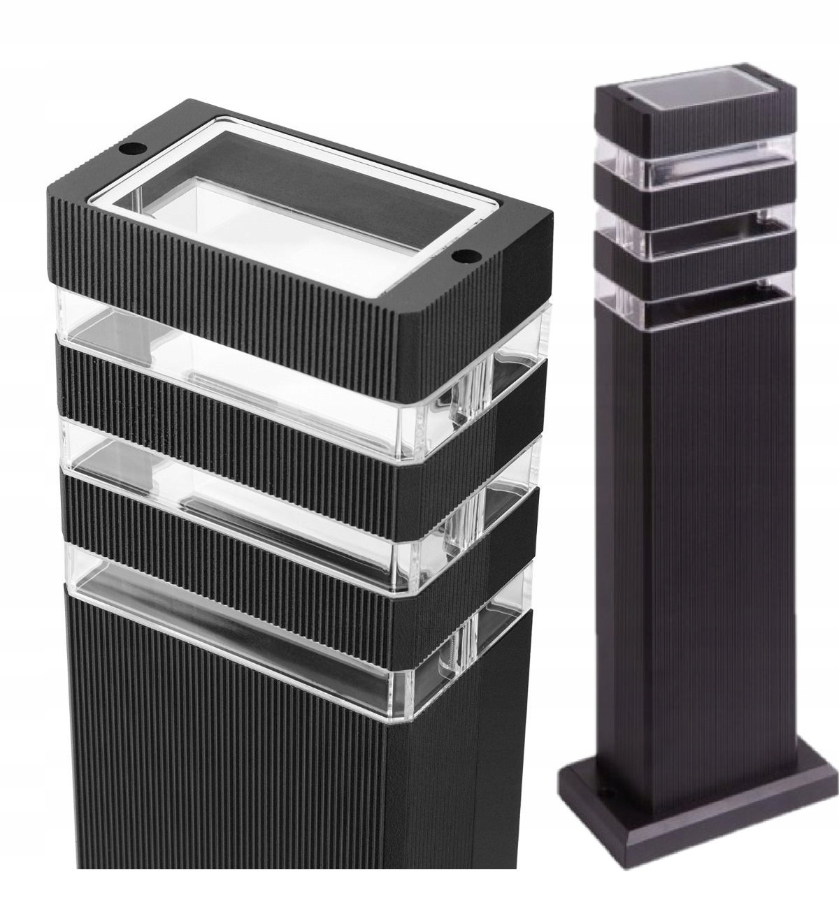 Zahradní sloupek SO-40 1xGU10 IP44 Černý EC79419