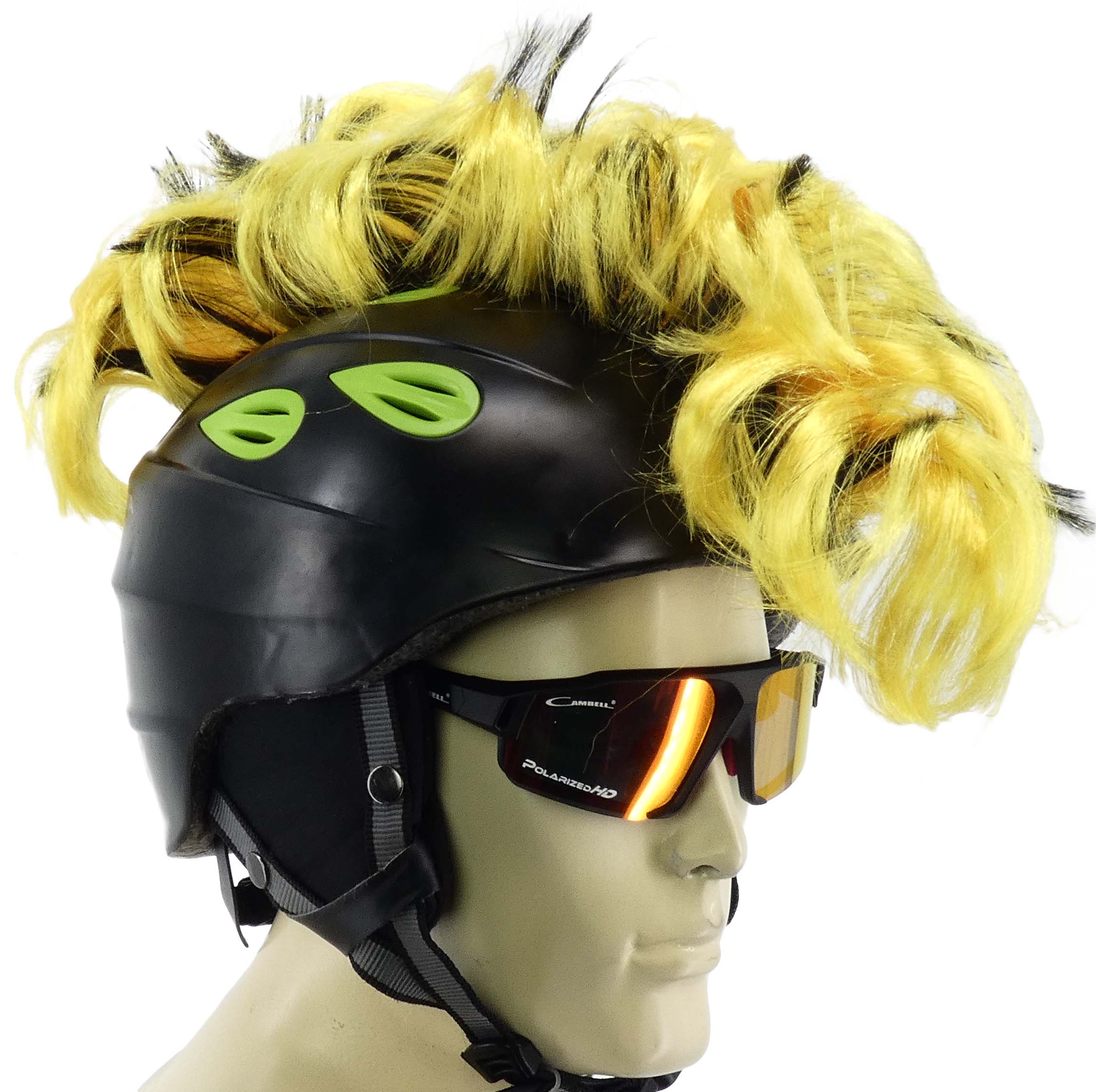 NAKLEJKA NAKŁADKA DEKORACYJNA IROKEZ NA KASK MOTOCYKLOWY CAMBELL ŻÓŁTY