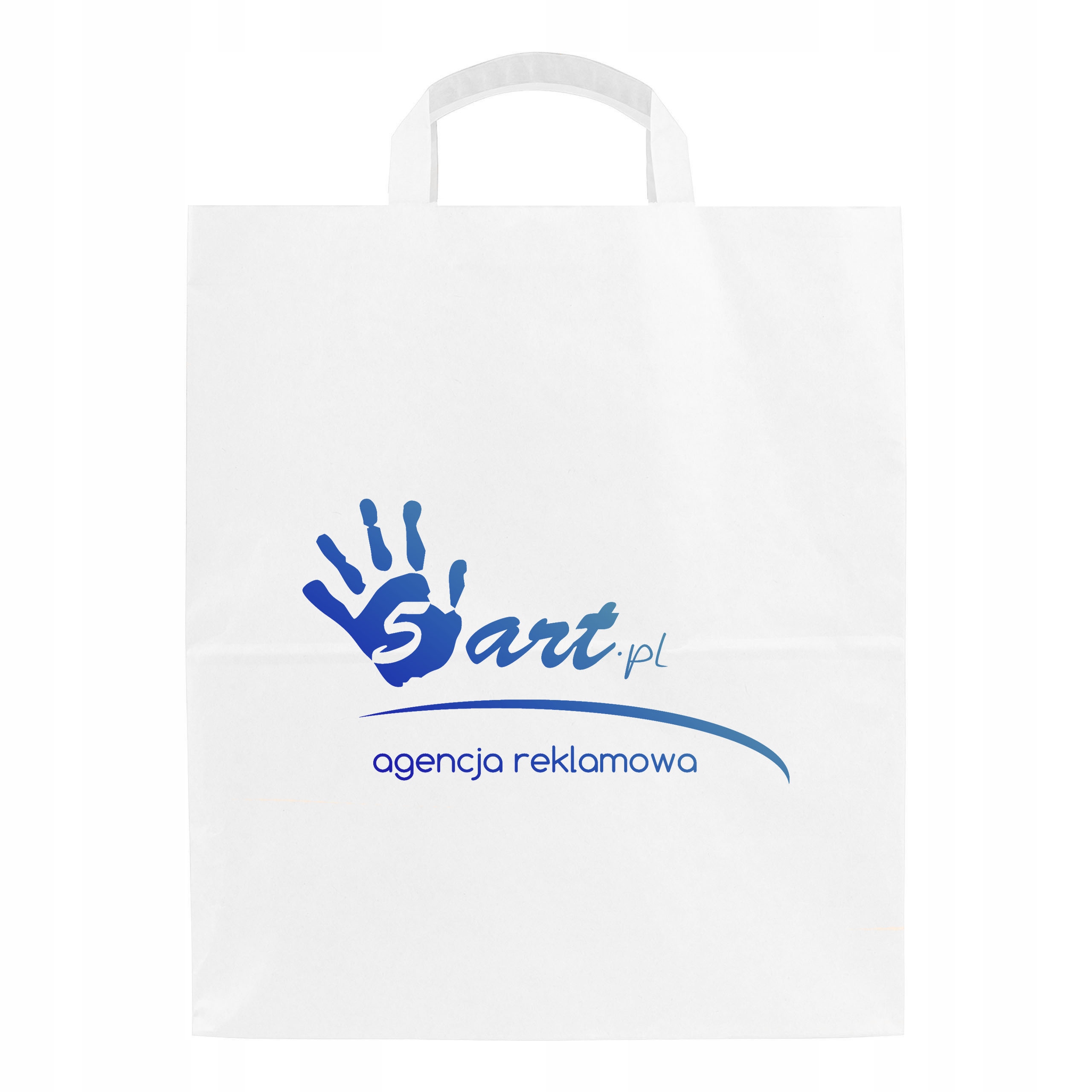 TORBA PAPIEROWA CATERINGOWA BIAŁA 260/140/320mm 26/14/32cm 100SZT +NADRUK Szerokość produktu 26 cm