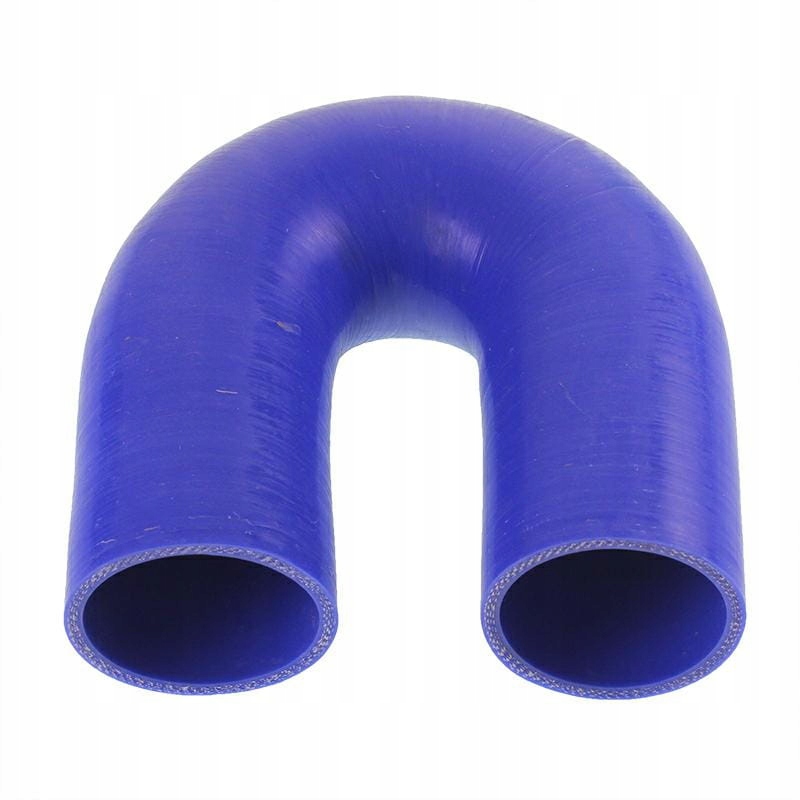 Silikonové koleno Fi 76mm Úhel 180° L=520x520mm Modré SIL76x520x520180